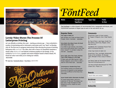 Font Feed
