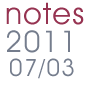 Notes July 3, 2011