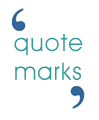 quote marks